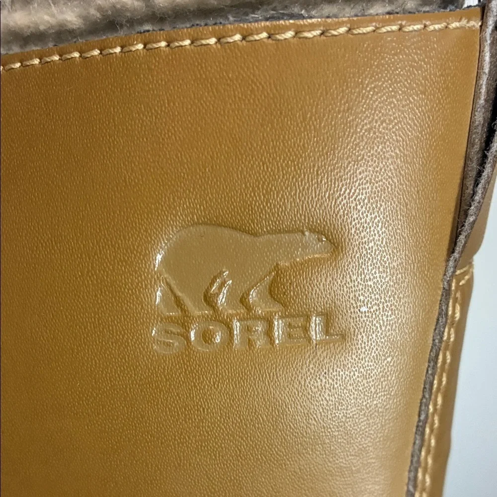 Sorel Tan and Black Insulated Boots